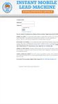 Mobile Screenshot of instantmobileleads.com