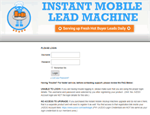 Tablet Screenshot of instantmobileleads.com